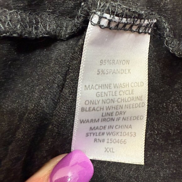 Market & Spruce Gray (Black) Knit Top Women’s 1X – Plus Size Sweater-Lightweight - Picture 6 of 6